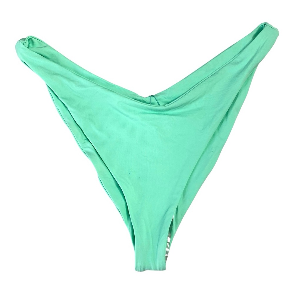 L*SPACE Bitsy Cut Swim Bikini Bottoms Turquoise New Without Tags